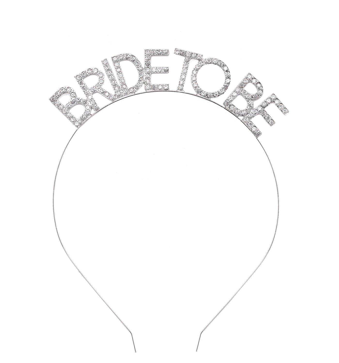 DAXIBachelorette Party Decorations Bridal Accessories Bride to Be Tiara Bridal Shower Headband Wedding Decor