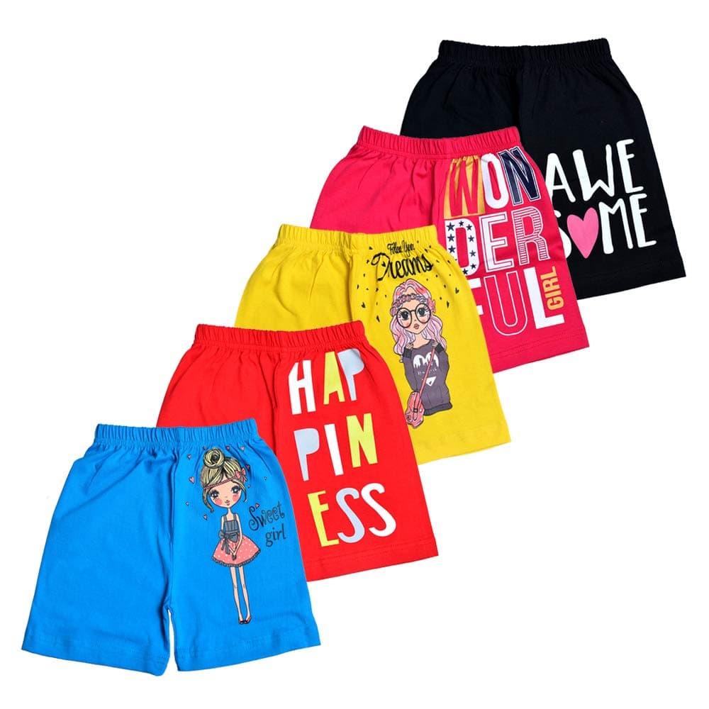 Girls GLS-SHRTS-01 Shorts (pack of 5)