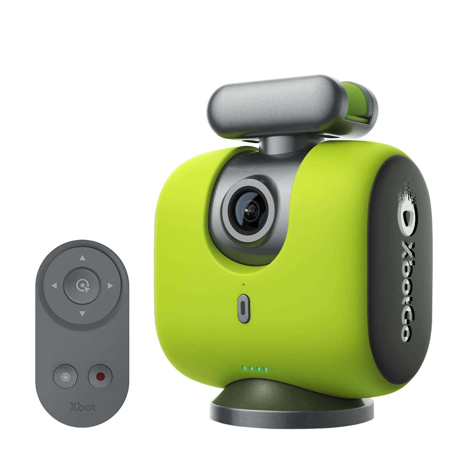 – XbotGo Chameleon AI Auto Sports Action Camera - 4K 60FPS Football Camera and Basketball Tracking Camera for Team Sports, Live Streaming, No Subscription, Works with iOS & Android (Lemon Green)