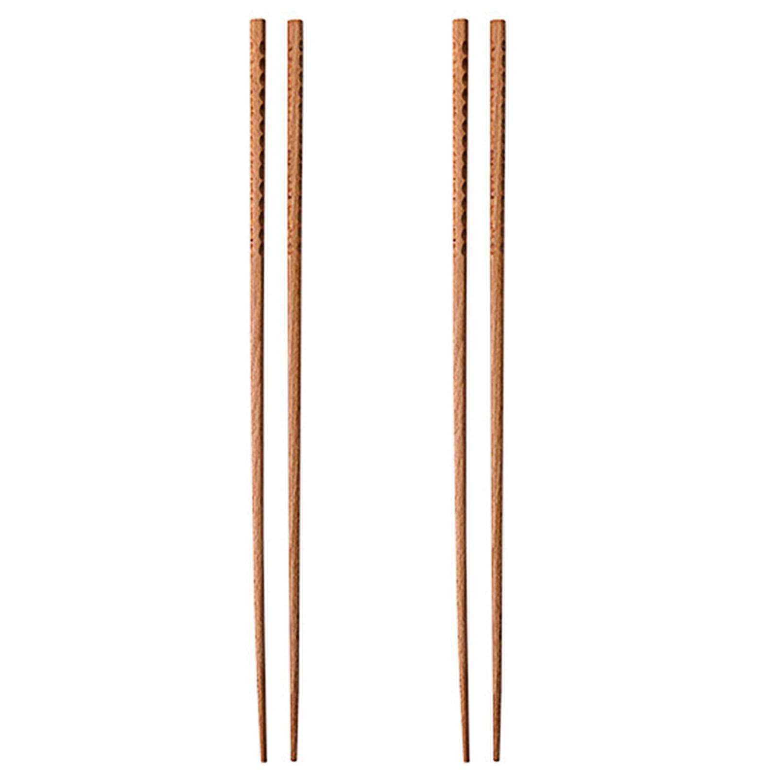 2 pairs Cooking Chopsticks Long Japanese 42cm, Extra Long Wooden Kitchen Frying Chopstick for Hot Pot, Frying, Cooking, Noodle Chopsticks