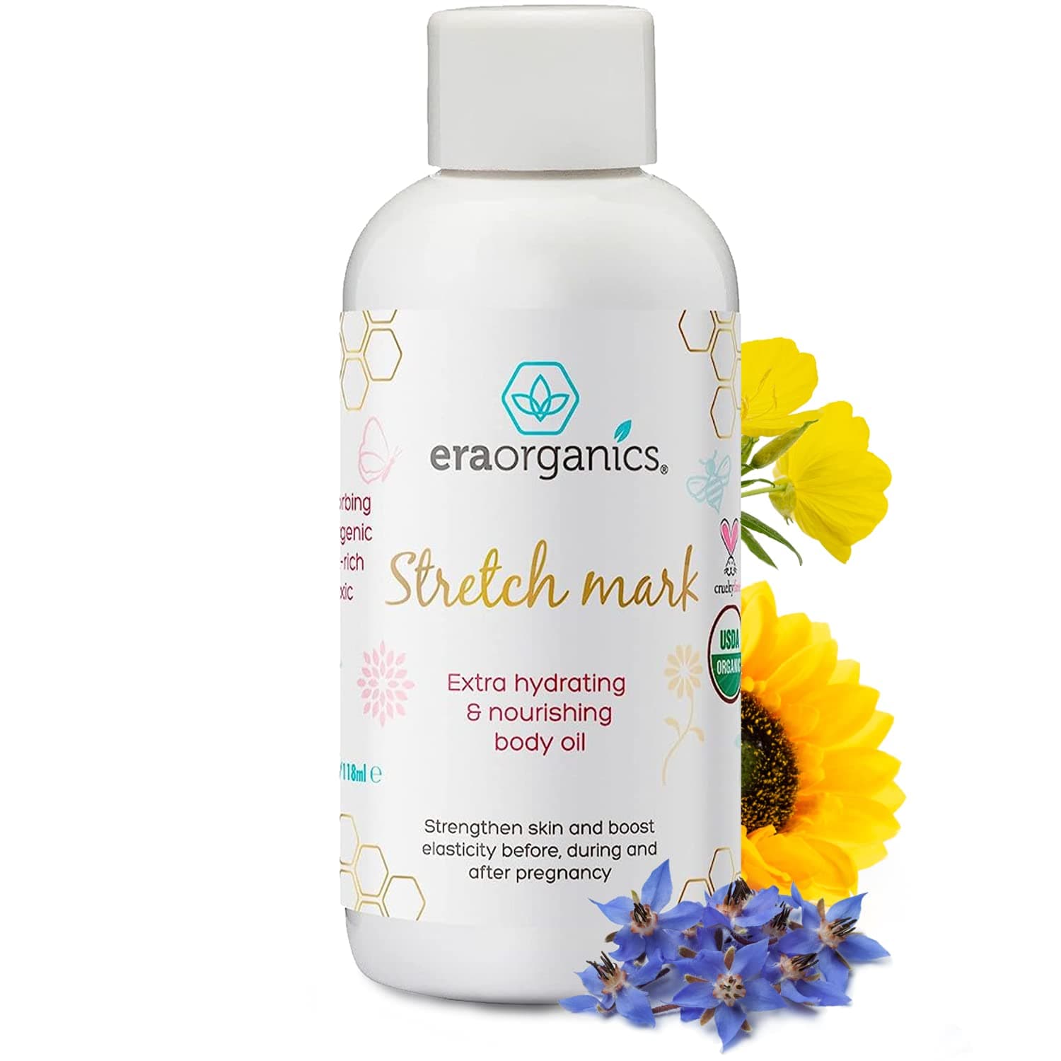 Body Oil to Reduce, Remove & Prevent Pregnancy Stretch Marks For New Moms
