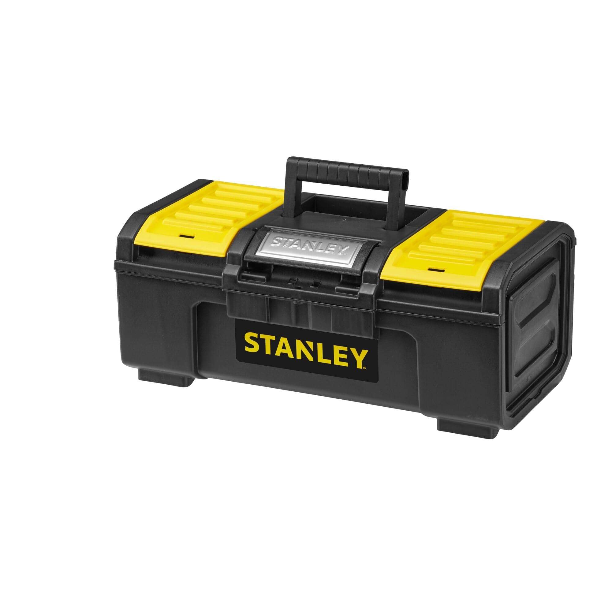 STANLEY DIY Toolbox Storage with 1 Touch Latch, 2 Lid Organisers for Small Parts, 16 Inch, 1-79-216