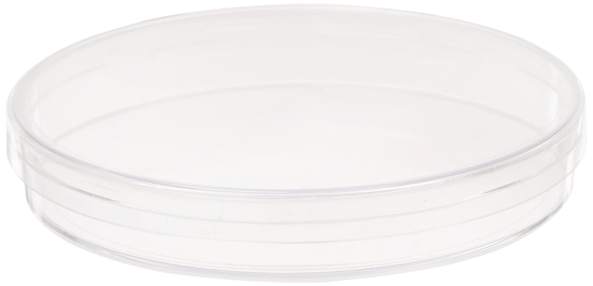 Sterilin 502014-01 Plastic Sterile Petri Dish Without Vent, Top and Bottom, 15 mm OD x 100 mm Height (Pack of 20)