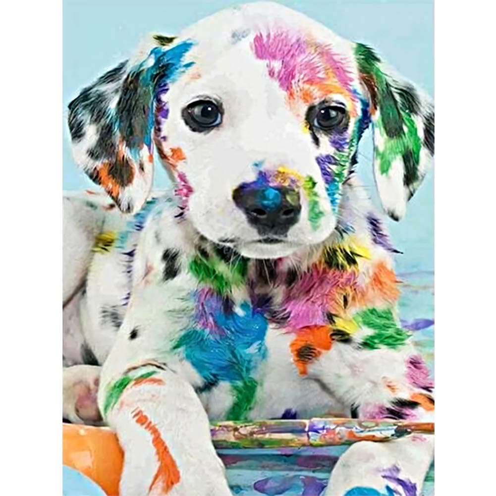 DIY 5D Diamond Painting Kits for Adults Full Drill Diamond Painting Crystal Diamond Arts Crafts for Home Wall Decor - Dalmatian Dog (16 x 12 in)