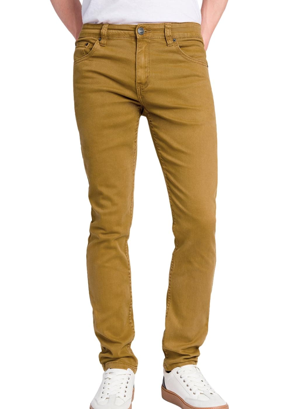 Victorious Men's Skinny Fit Color Stretch Jeans