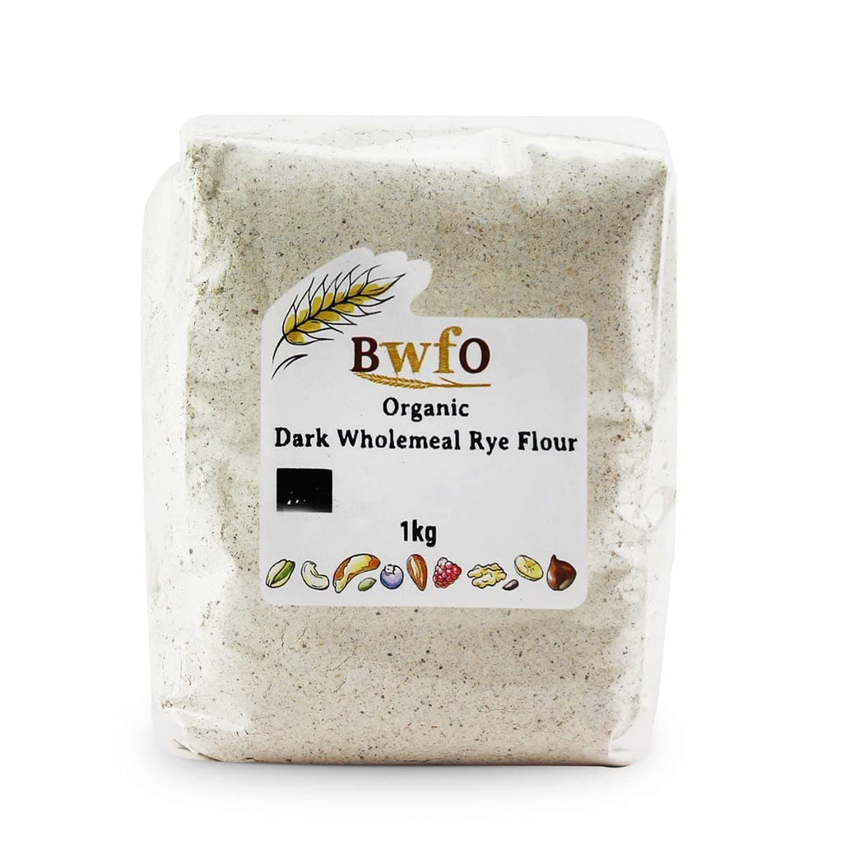 Organic Dark Wholemeal Rye Flour 1kg (BWFO)