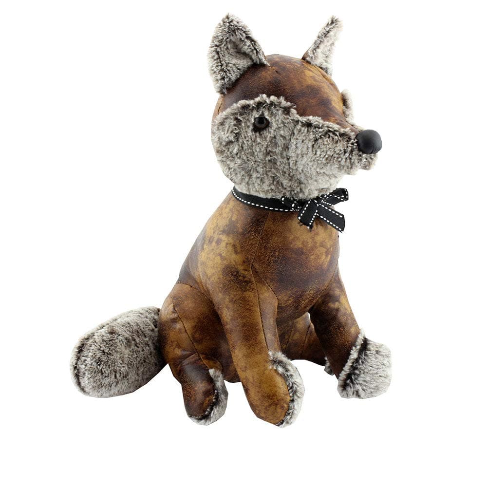 Lesser & Pavey LP27328 Fox Doorstop, Faux Leather, Brown, 28x23x31cm