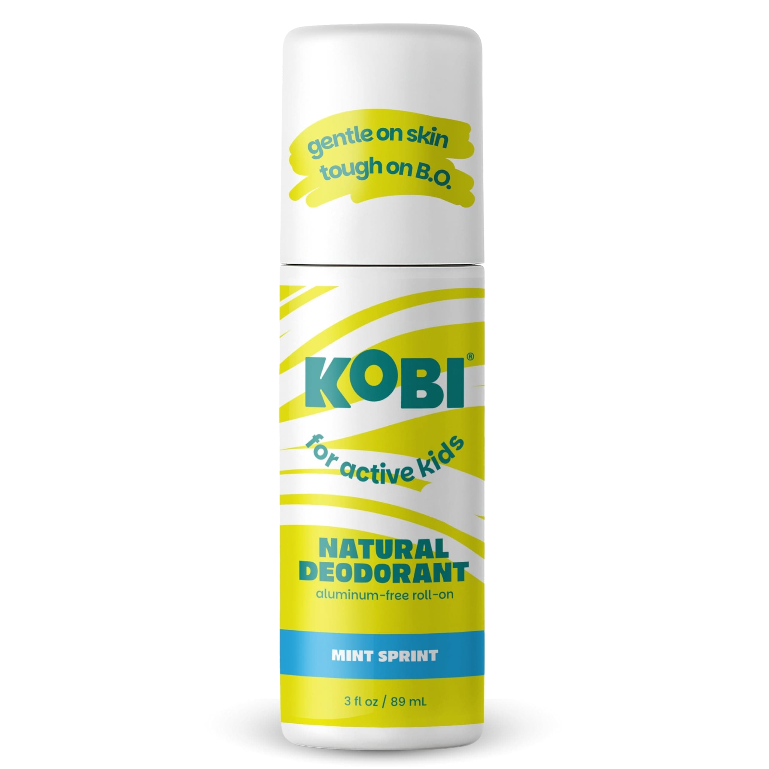 Deodorant for Teens, Kids, Boys, Girls - Natural, Aluminum-Free, Hypoallergenic, Sport Strength - Mountain Mint