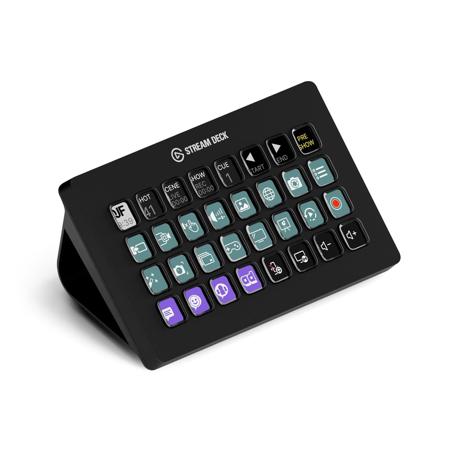 Stream Deck XL – Advanced Studio Controller, 32 Macro Keys, Trigger Actions in apps and Software Like OBS, Twitch, YouTube and More, USB, Works with Mac and PC