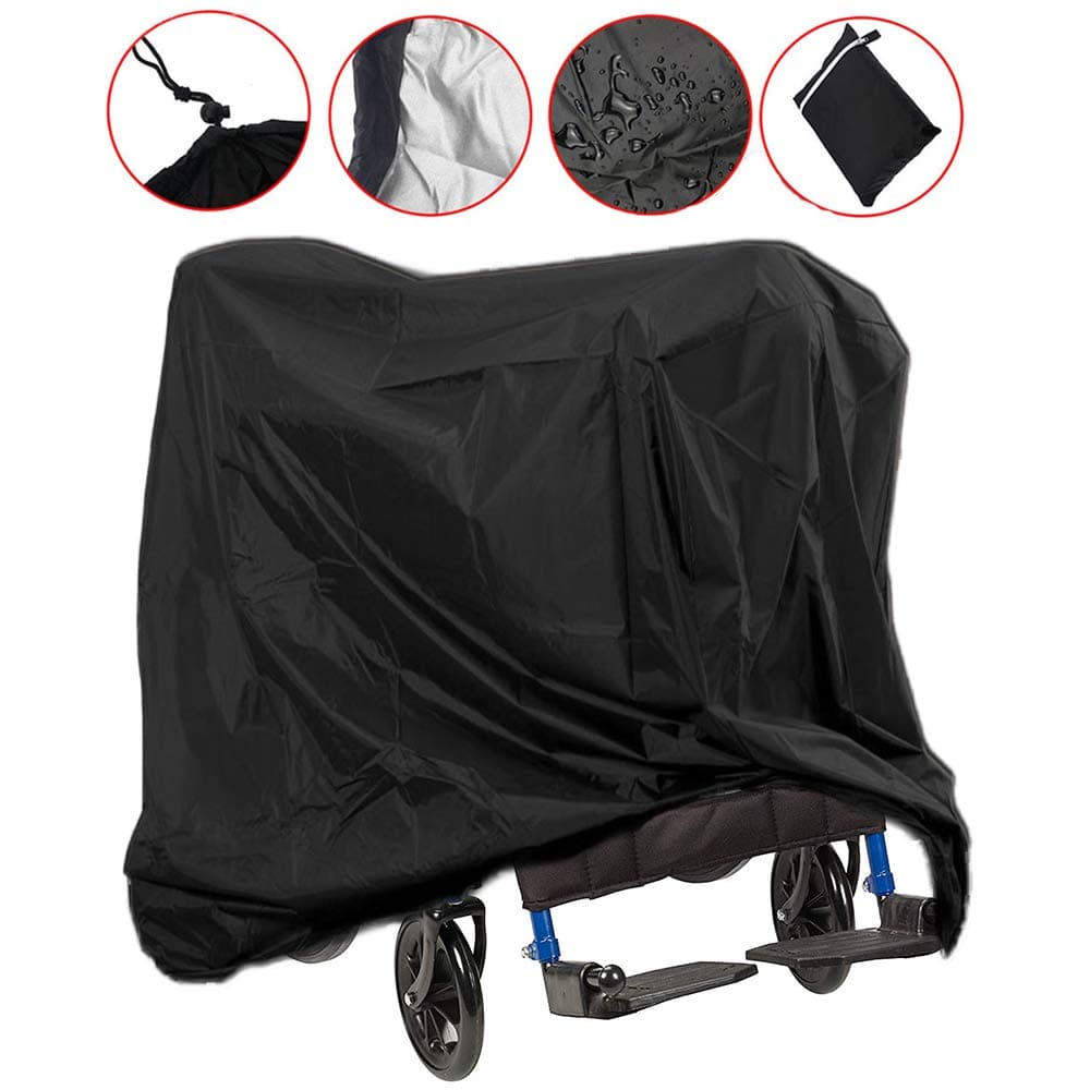 Lmeison Wheelchair Cover, Waterproof Mobility Scooter Outdoor Storage Cover Lightweight Rain Protector from Dust Dirt Snow Rain Sun Rays - 67 x 24 x 46 inch (L x W x H)