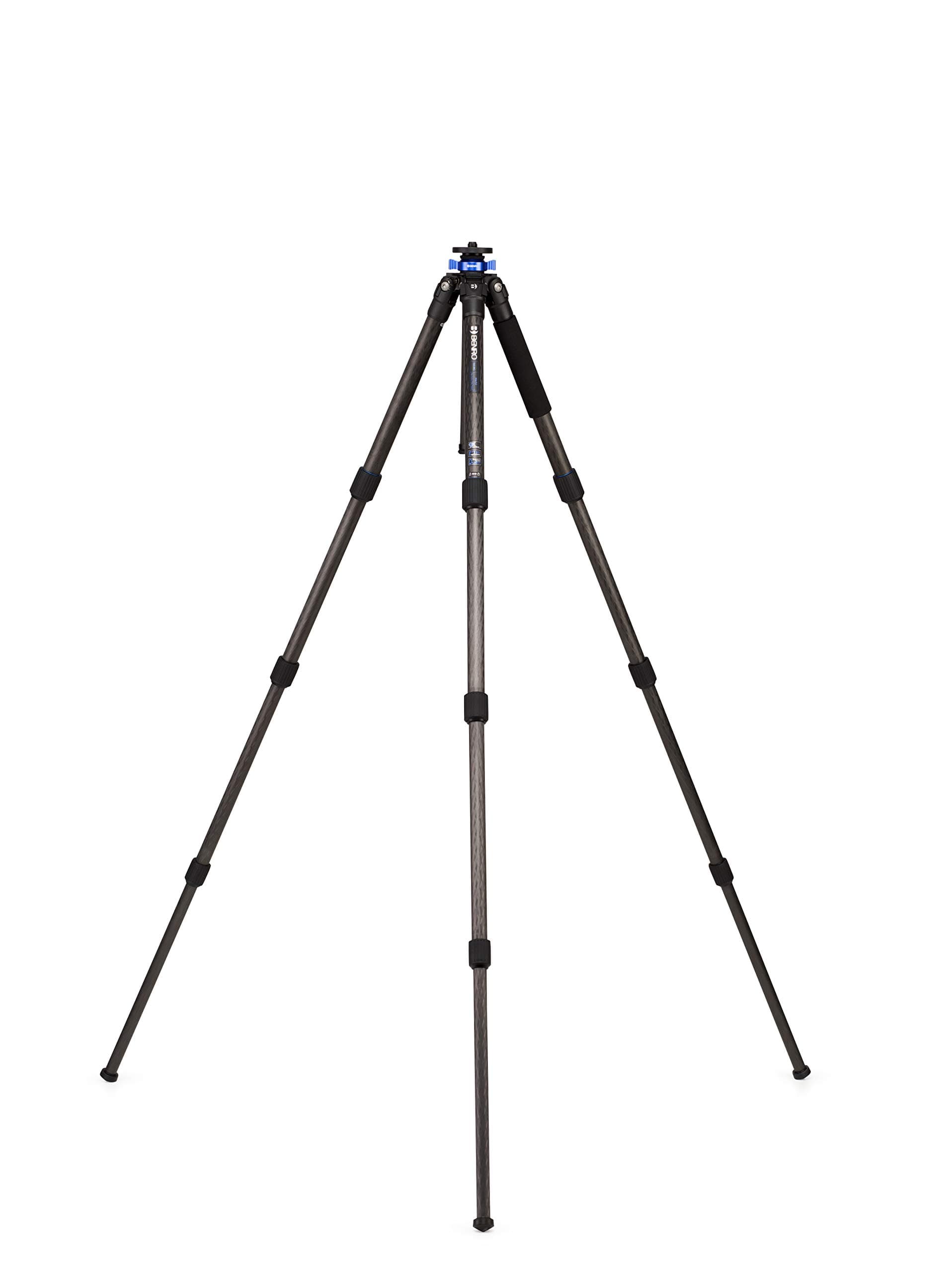 Benro Mach3 Long Carbon Fiber Tripod – Professional 3-Section Heavy-Duty Tripod with Twist Locks, Magnesium Castings, Interchangeable Feet & Carry Case for DSLR, Mirrorless & Video Cameras (TMA38CL)