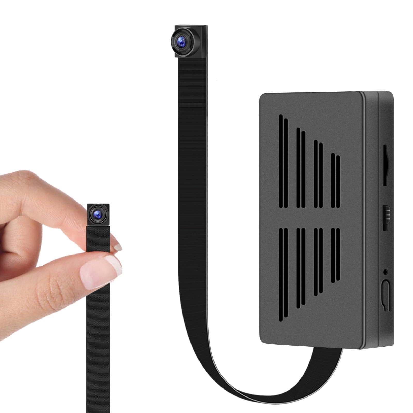 Mini Spy Camera with Motion Detection DIY Hidden Camera with 64G SD Card Motion Detector Suitable for Indoor and Outdoor Comprehensive Monitoring