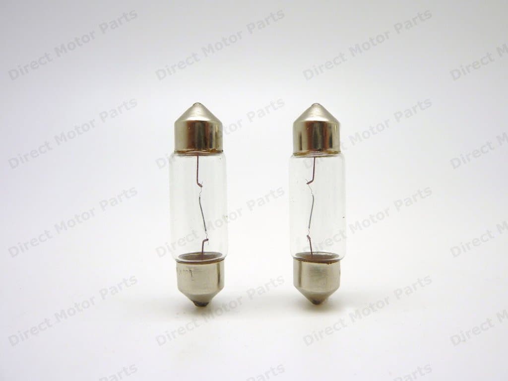 Number Plate Licence Plate Interior Clear Halogen Festoon bulbs 239 C5W SV8 36mm that will Fit Volkswagen Polo 2001