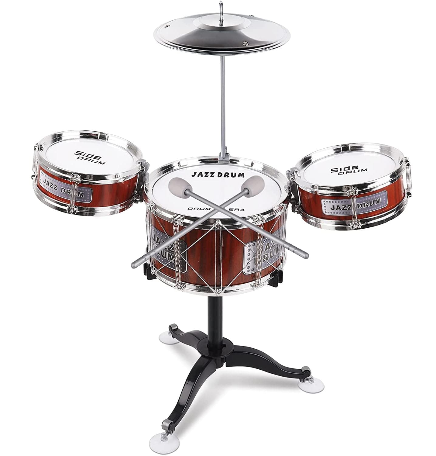 Small Plastic Drum Set Toy for Kids Age 3 - 6 Years Old Toy Musical Instruments Playing Rhythm Beat Toy Great Gift for Boys Girls