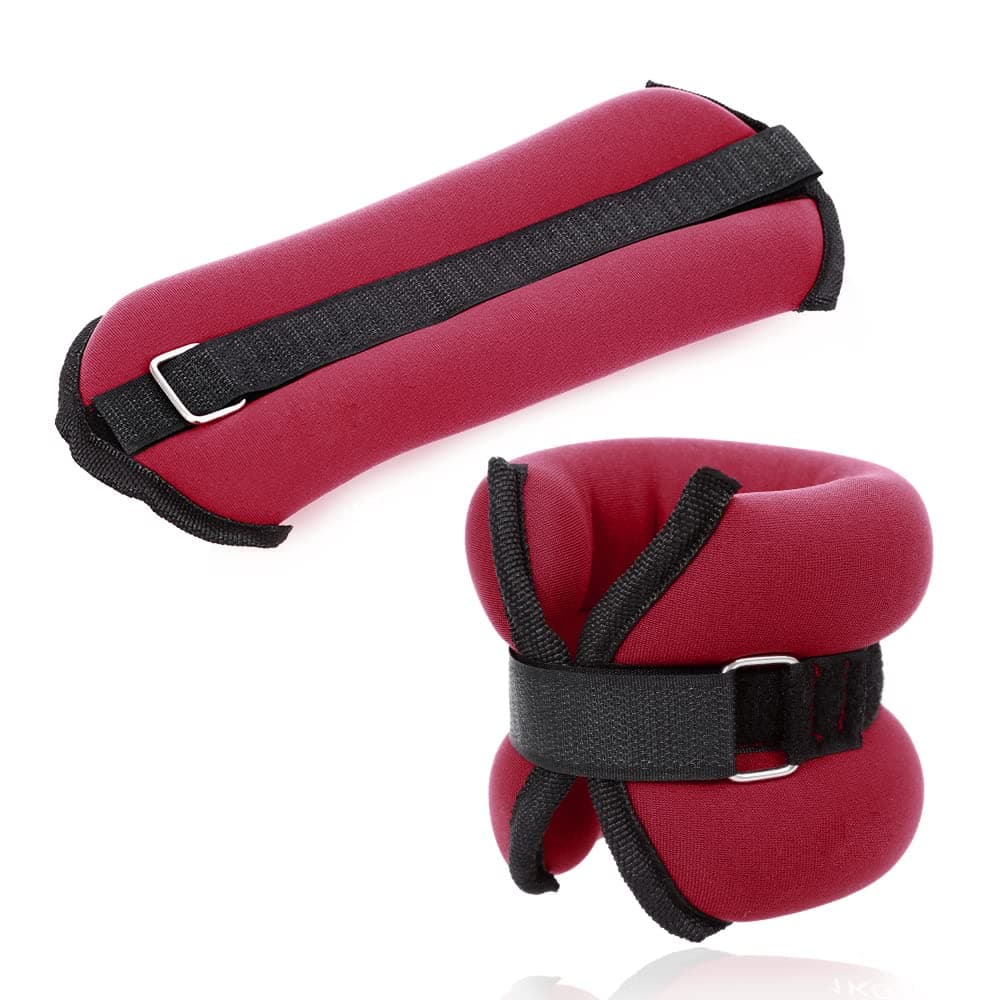 JBMAnkle Weights Wrist Leg Weights 2lb 4lb 6lb A Pair of Ankle Weight with Adjustable Straps for Walking Jogging Gym Fitness Exercise Gymnastics Aerobics