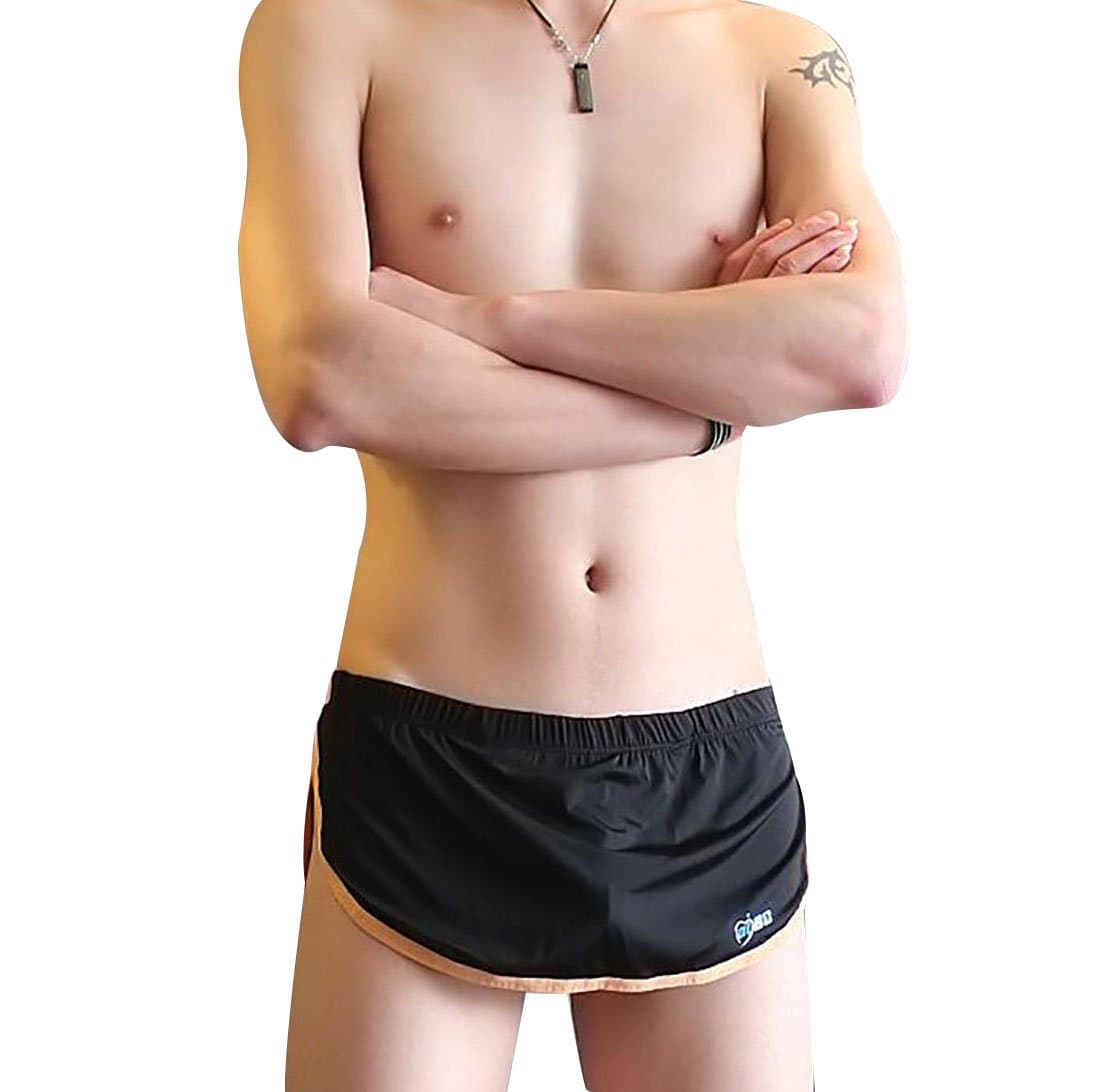 Brozne Times (TM) Mens Sexy Seamless Underwear G-String/T-Back Black