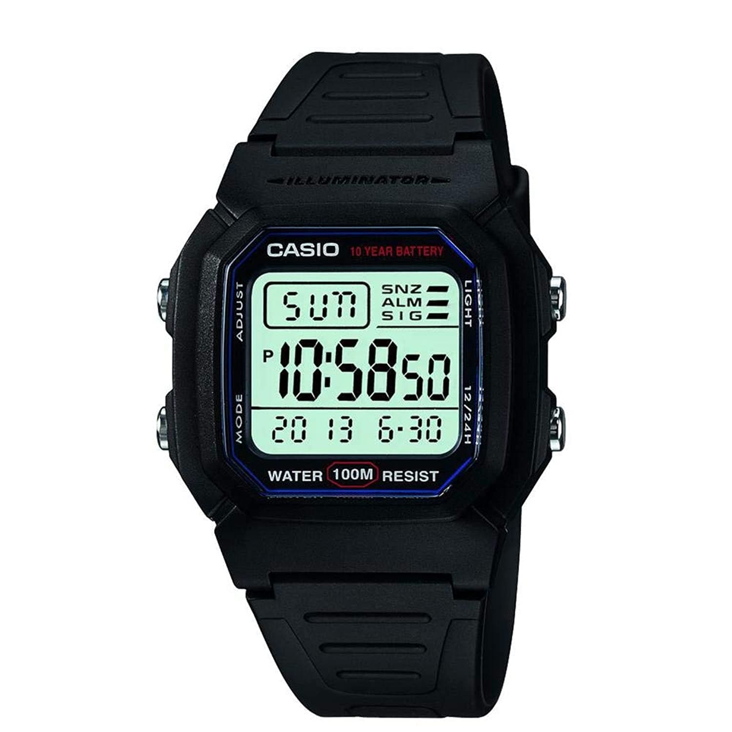 Casio W800HG Series | Men’s Digital Watch | 100 Meter Water Resistance | Multi Function Alarm | 100 SEC Stopwatch | Auto Calendar | Countdown Timer | LED Light | Dual Time| 10 Year Battery