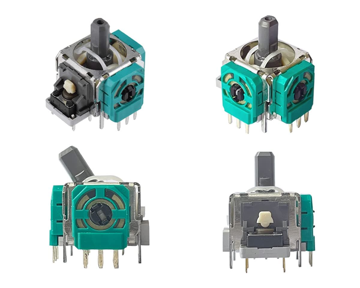 ElecGear 4pcs EL4 Replacement Joystick + Extra Gift Drift Correction Variable Resistor, ALPS 10K Analog Stick Controller Sensor Thumb Stick Module Repair Parts for Xbox One, Elite 1, Series S | X