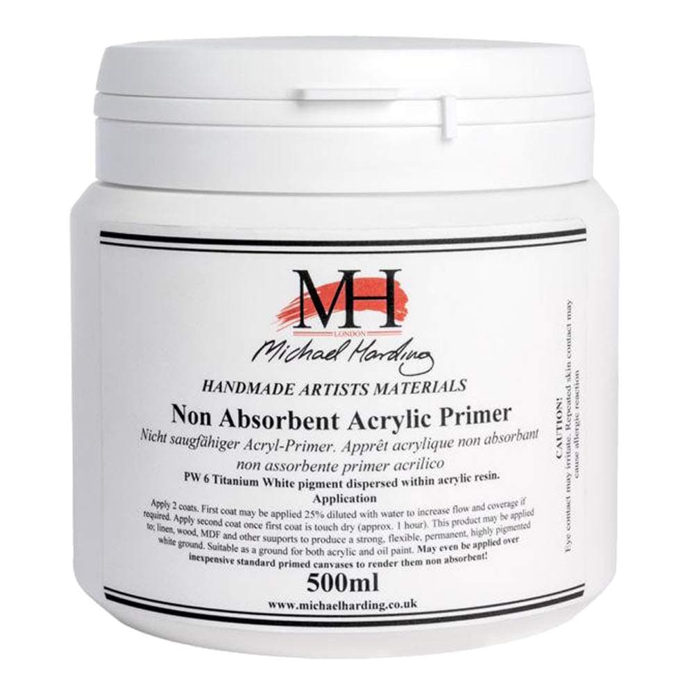 Michael Harding Artist Oil Colours, Non Absorbent Acrylic Primer, 500ml,NAAP