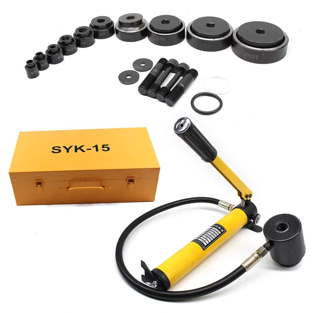YIYIBY 15T Hydraulic Metal Hole Puncher Hole-driver Knockout Kit sheet metal punch for Other Boards