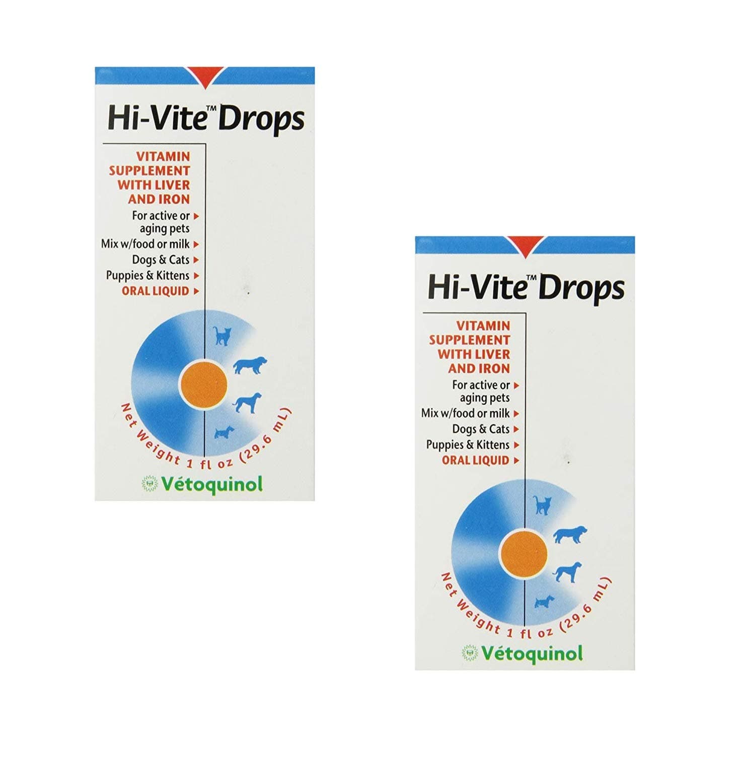 Vetoquinol 411496 Hi-Vite Digestive Vitamin Drops, 1-Ounce (2 Pack)