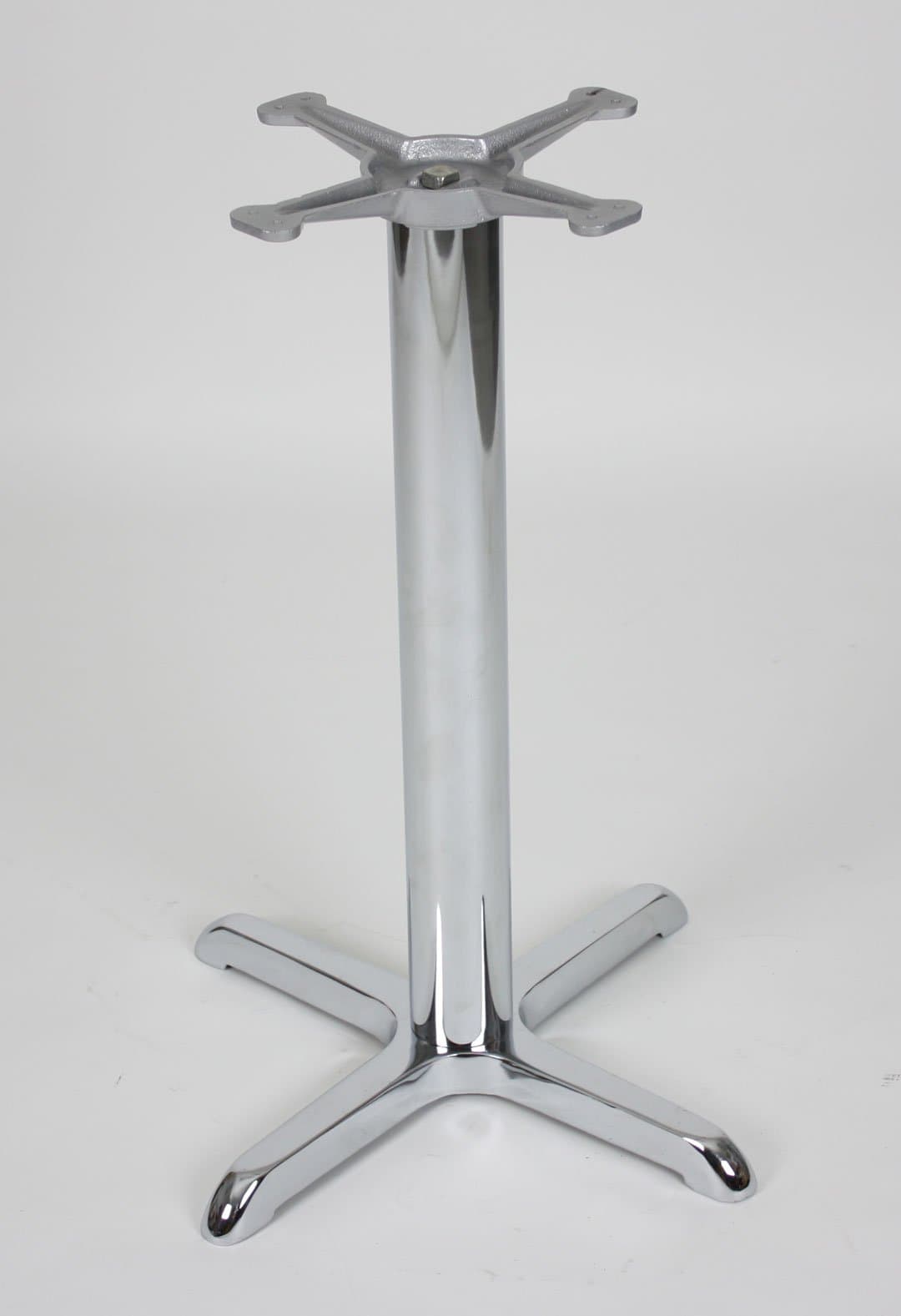 Table Base - Standard Height (28") - Cross Base (22") - Chrome