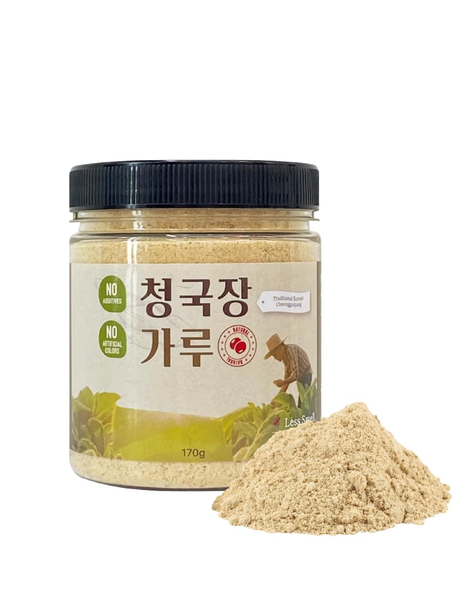 Korean Traditional Fermented Soybean Powder 170g / 6oz - Non-GMO Cheonggukjang Powder