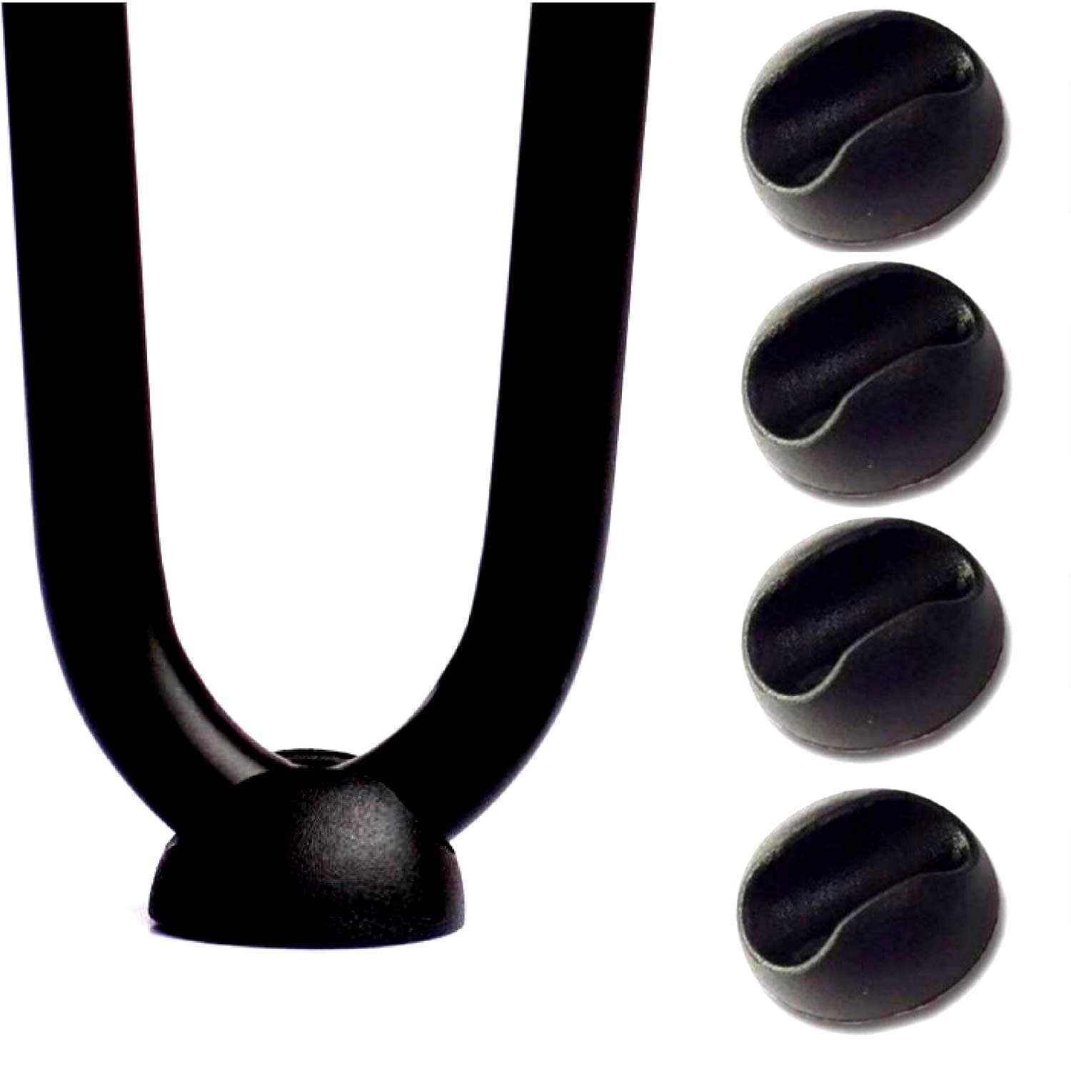 Hairpin Leg Feet Protector Cover-Top Rated New Tighter Floor Glides-Four Pack-Top Clip Guards for Table Bottom-Easily Fits 3/8" and 1/2"-Handcrafted Snug Fit Durable Safeguard