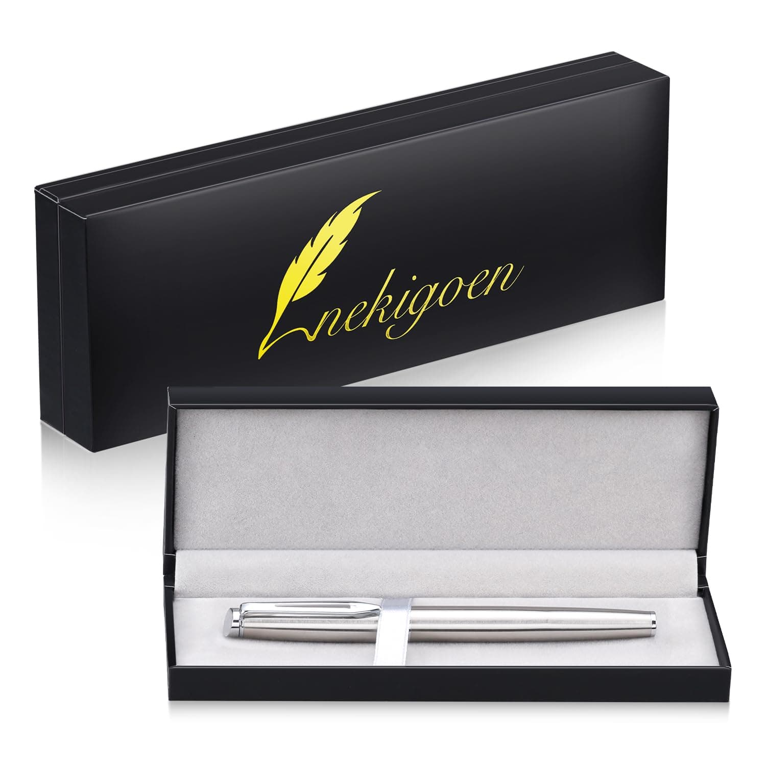 Rollerball Pen for Men Women Luxury Metal Executive Pens Home Office Use, with Delicate Box
