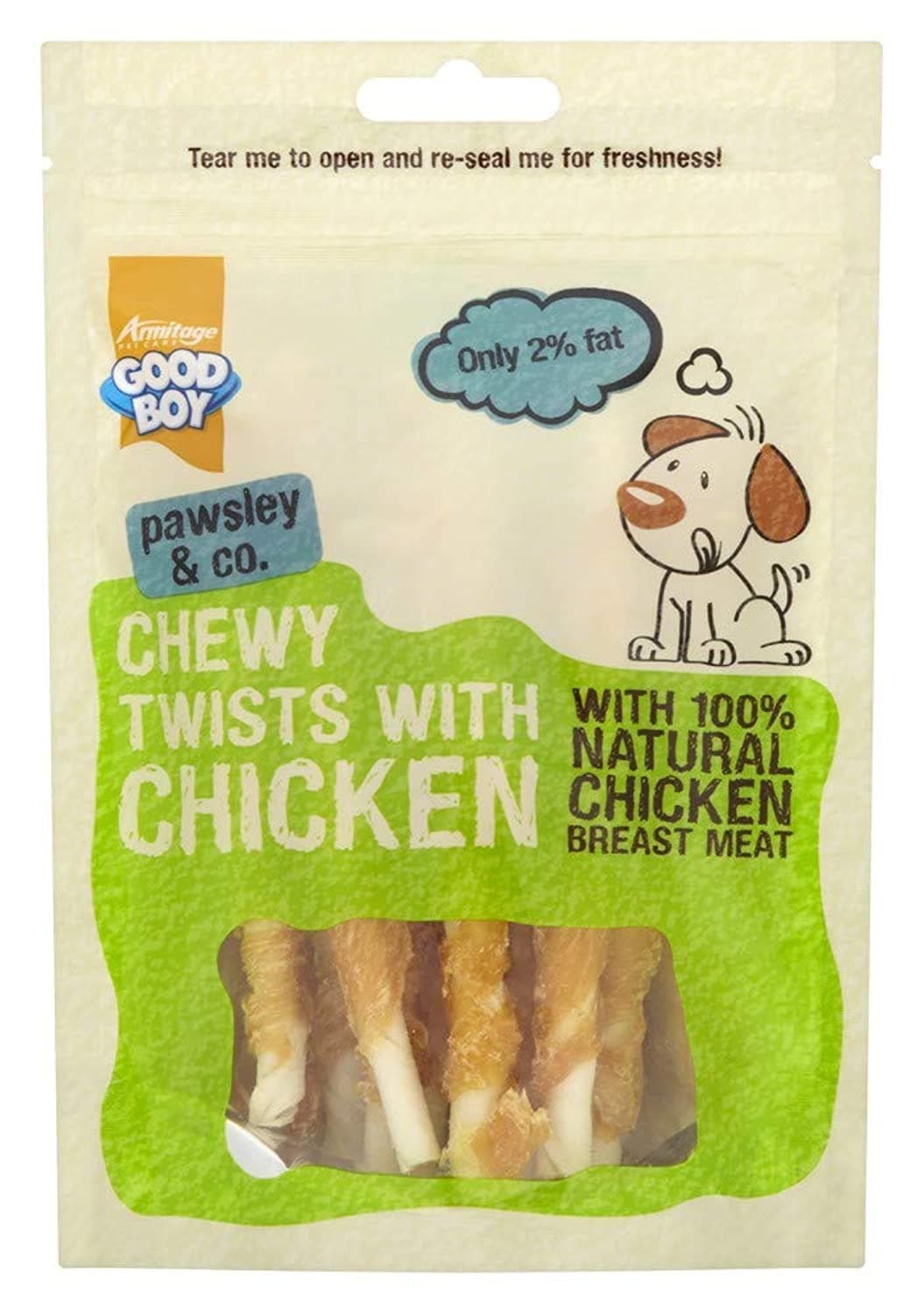 Armitage Good Boy Chewy Chicken Twists 90gm Dog Treat