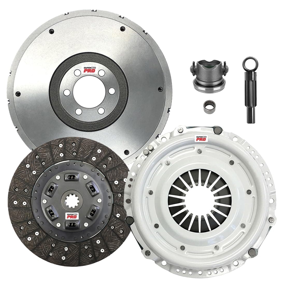 ClutchMaxPRO Performance Stage 2 Clutch Kit & Flywheel Compatible with 1994-2001 Jeep Cherokee, Grand Cherokee 1994-2004 Wrangler 1997-2004 TJ 4.0L V6 XJ WJ ZJ CJ DJ TJ (CP05065HDFW-ST2)