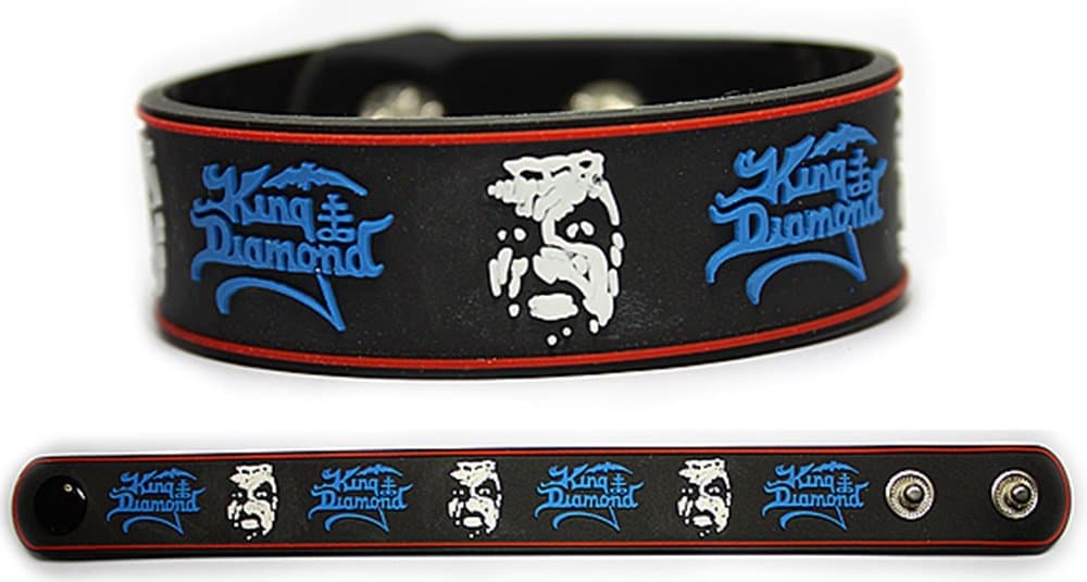 GANIKBRACE King Diamond Rubber Bracelet Wristband Give Me Your Soul.Please Them Abigail