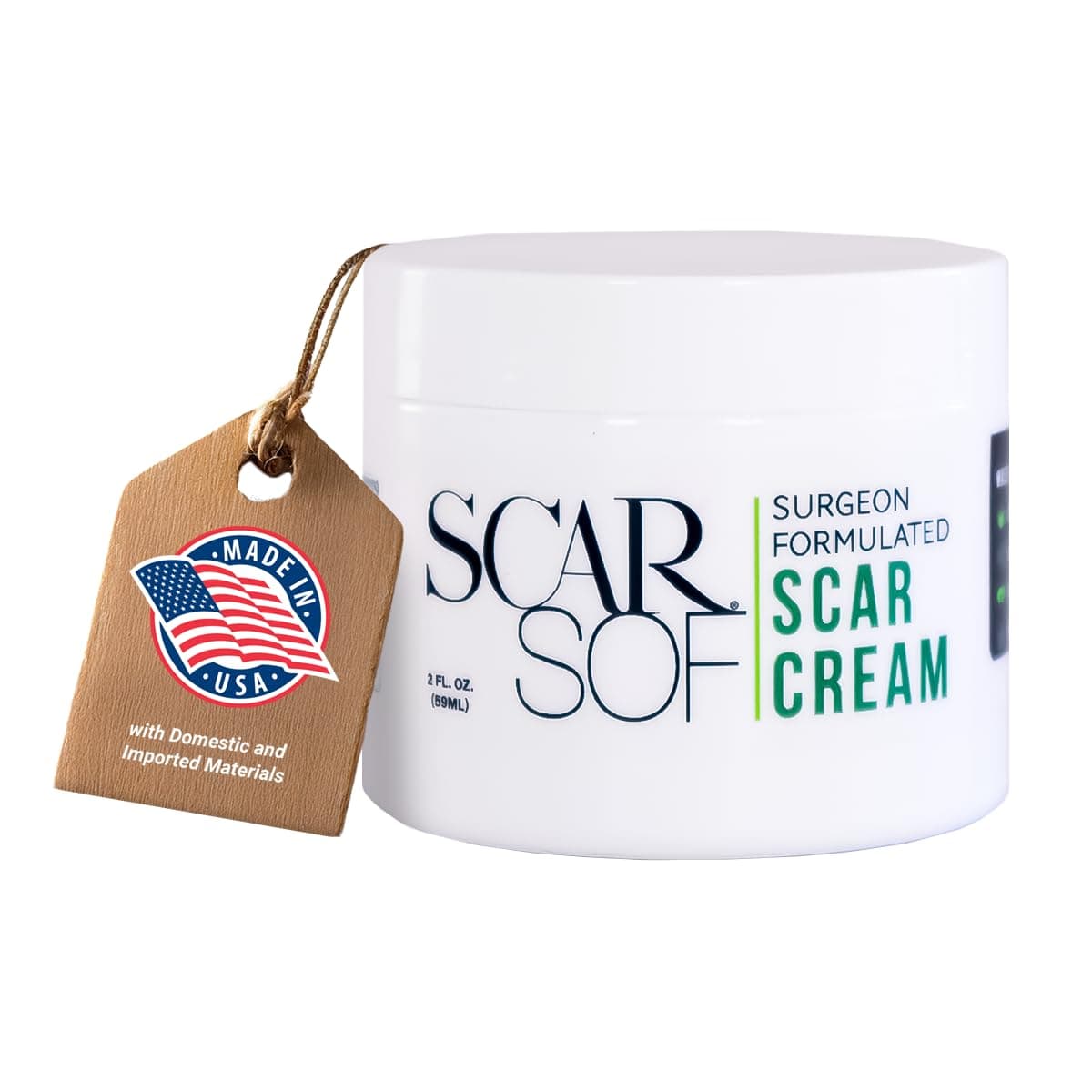 ScarSof Scar Cream - Advanced Scar Cream Made with 100% Organic Aloe Vera and All Natural Emu Oil - Helps Scar Appearance and Overall Skin Health - 2 oz