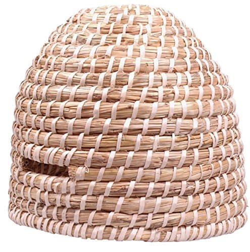 Hofmeister Holzwaren beehive, small 30 x 29 cm, straw + bark of aspen or willow 20881