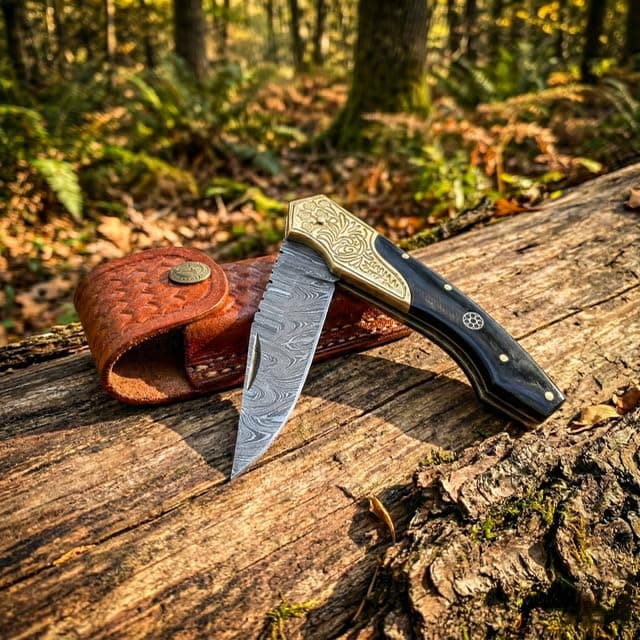 Dessi Handmade damascus steel Folding Pocket Utility Tool 1610