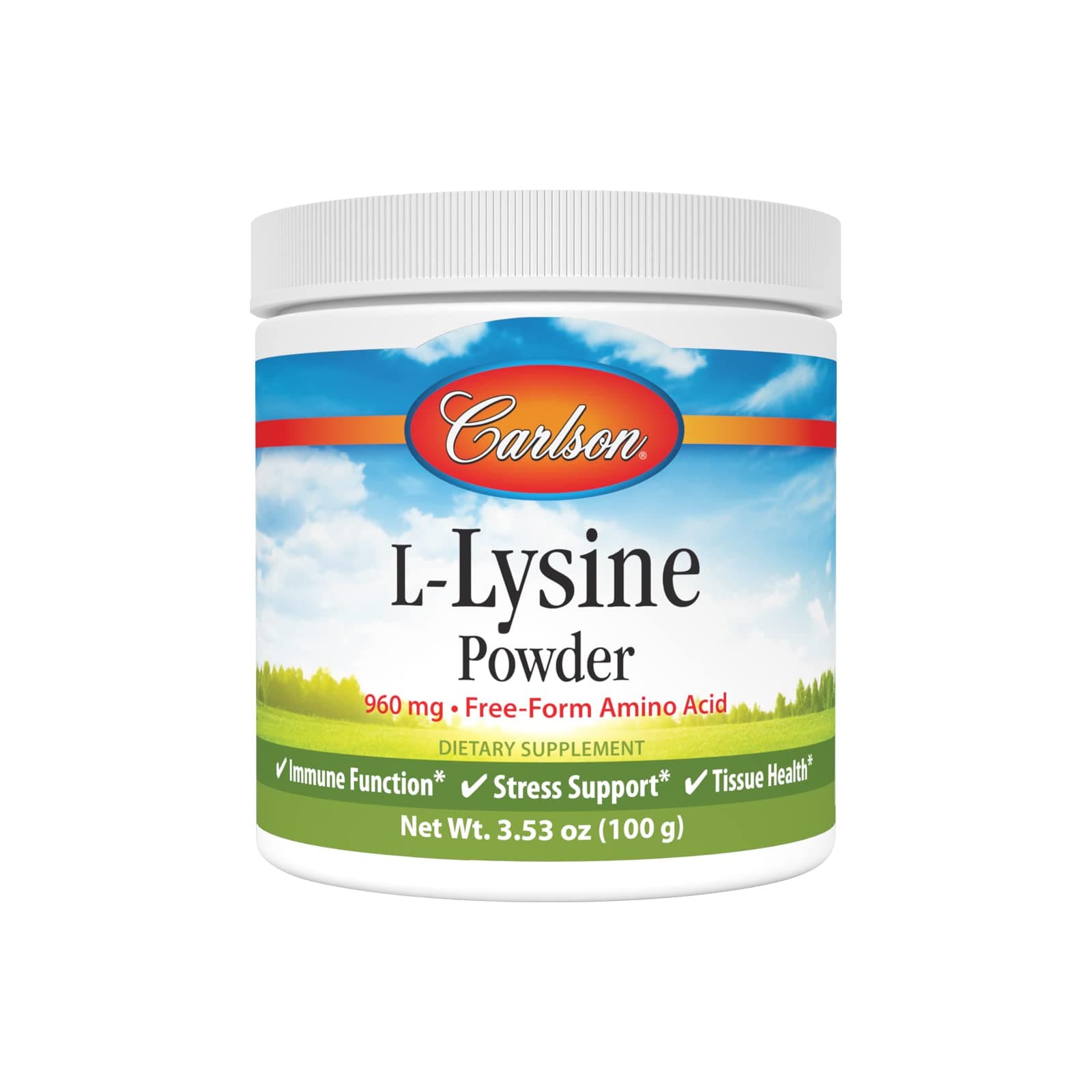 Carlson Labs, L-Lysine, Amino Acid Powder, 3.53 oz (100 g)