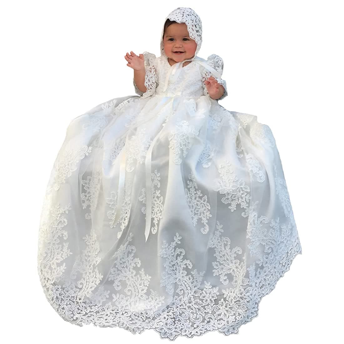 Lovely Lace Girls Christening Gowns Dresses