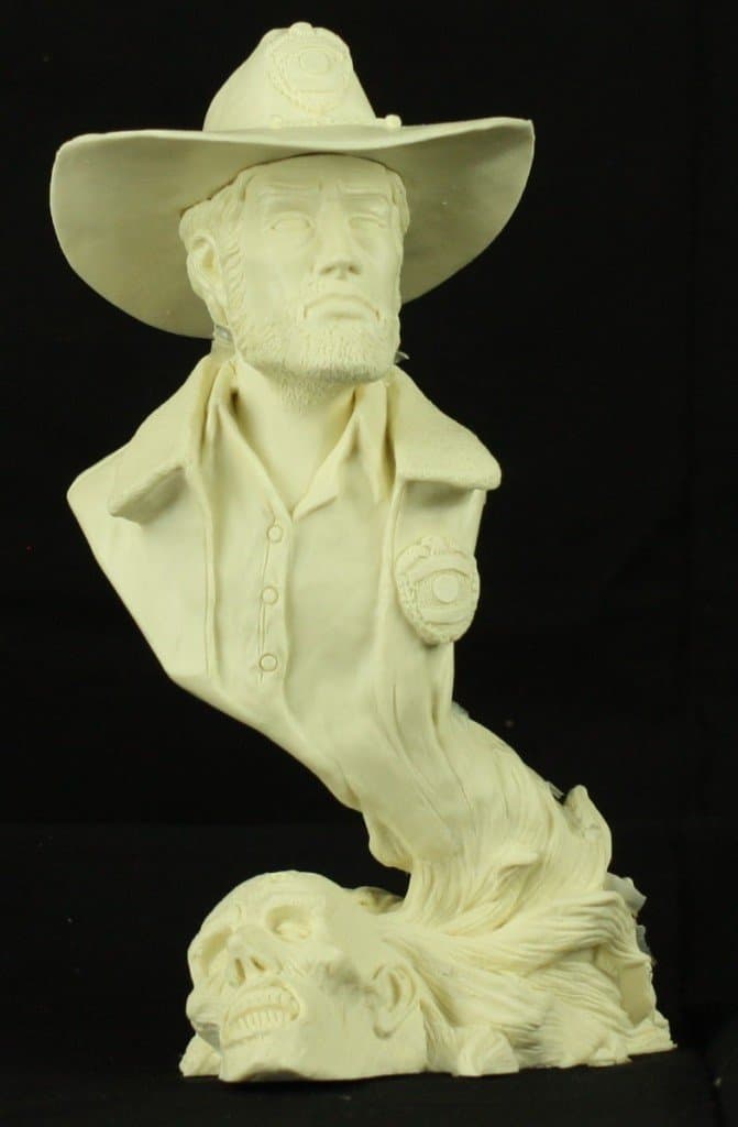 1:4 Walking Dead Man Resin Figure Bust Kit