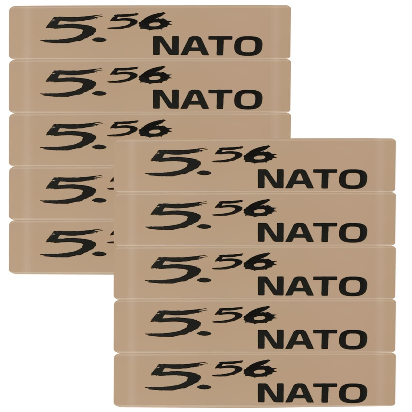 Aolamegs 5/10 Pack Magazine Bands - 5.56 Nato, 300 Blackout, 300 Subsonic, .223 Remington, .308 Winchester, 7.62x39 Magazine Marking Band, Durable Silicone Ammo Caliber Bands for Magazine Identification (2 Colors)