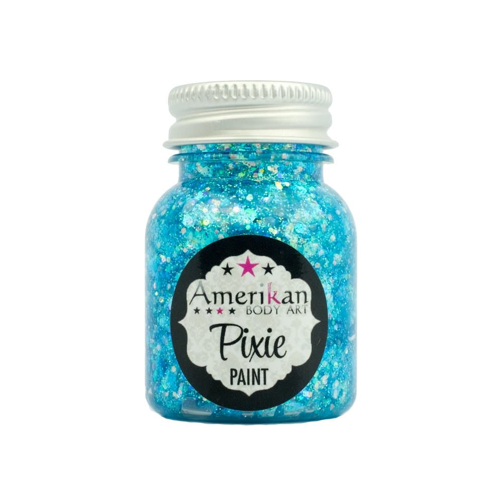 Amerikan Body Art Blue Monday Pixie Paint Glitter Gel (1 oz)