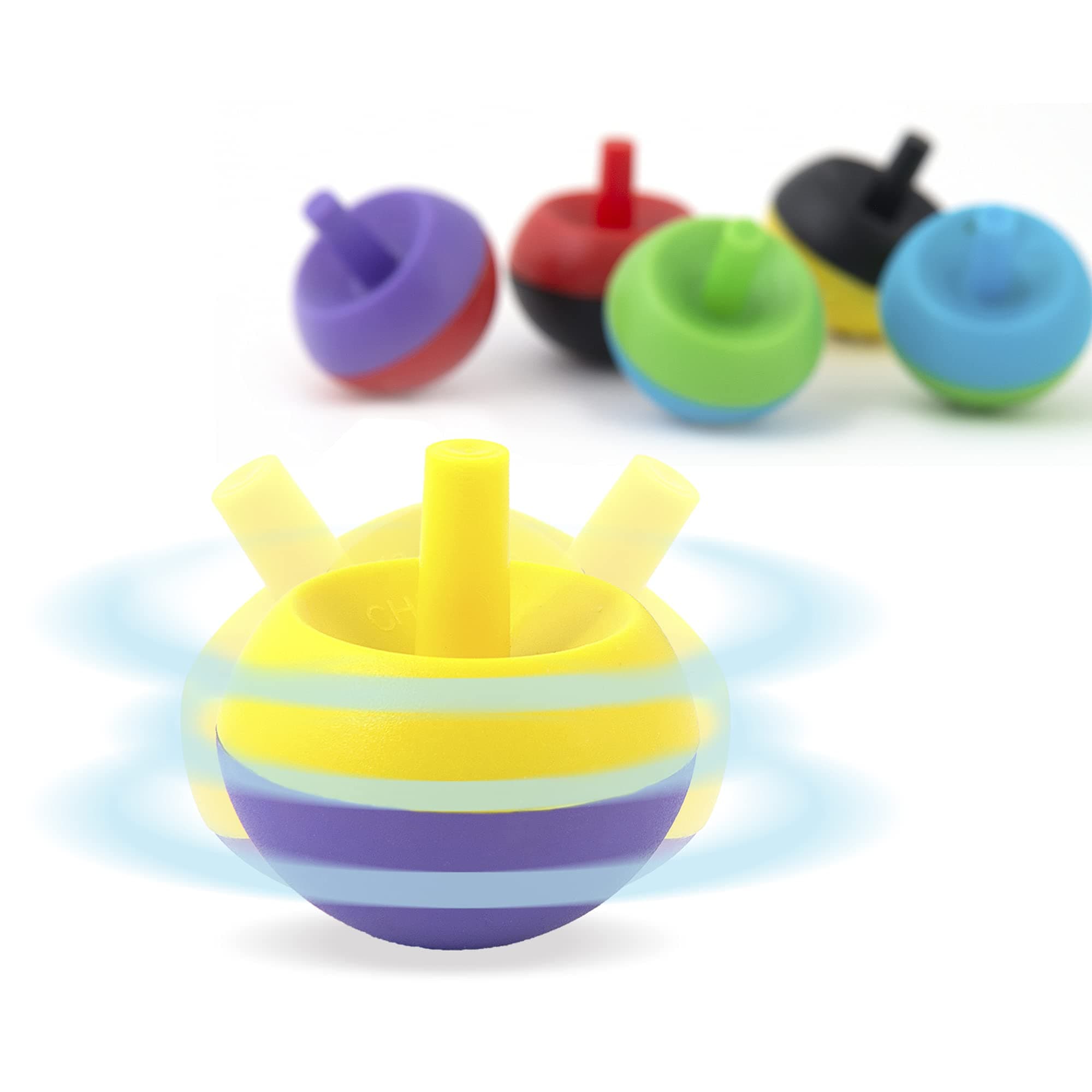 Spinning Toys for Kids 100 Pcs - Easter Egg Fillers - Flip Upside Down Spinning Toys Bulk- Spinning Top Party Favors for Kids - Plastic Spinning Tops Bulk Gifts for Kids Vending Machine Toys