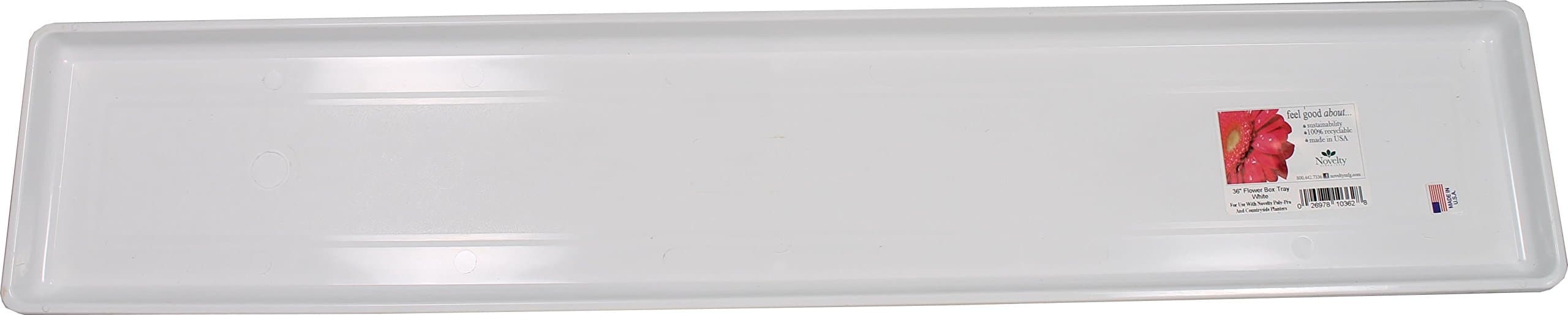 Root & Vessel 10362, White, Countryside Flower Box Tray, Extra Large (34.5" x 6.5")