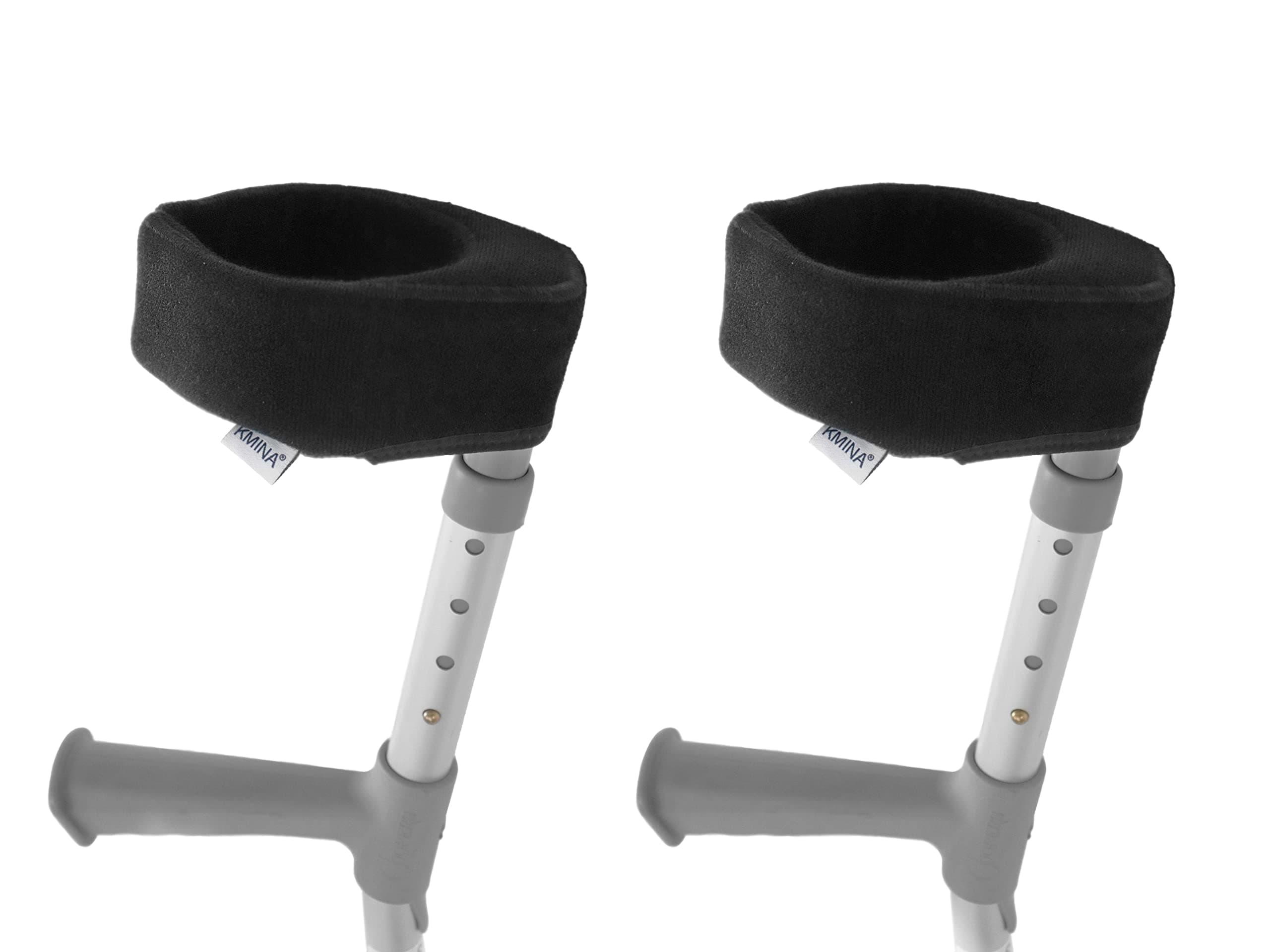 KMINA Elbow Crutch Pads Closed Cuff (x2 Units), Comfy Covers, Patented - Made in Europe