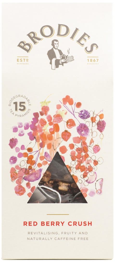Brodies Red Berry Crush Pyramid Infusion Tea Bag, 1.58 Ounce