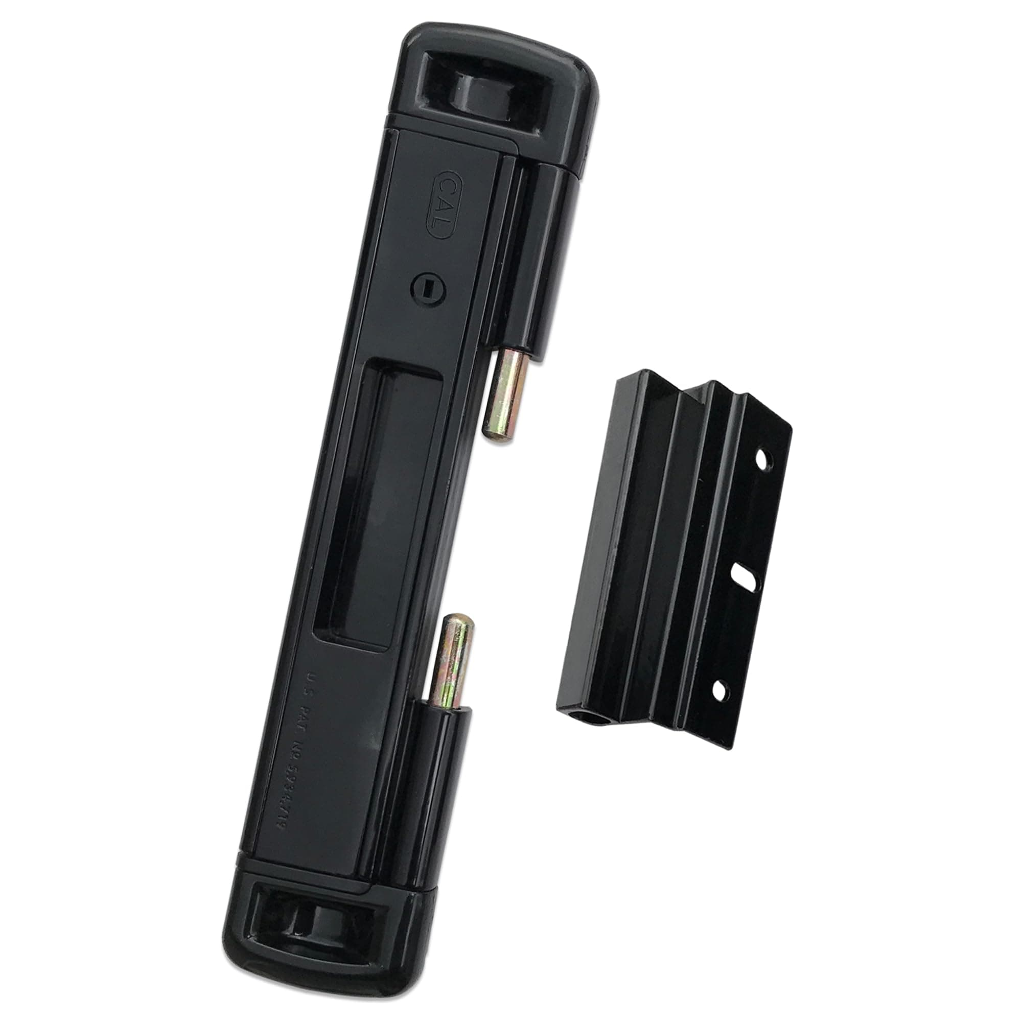 Cal Black Double Bolt Patio Door Lock -Tech