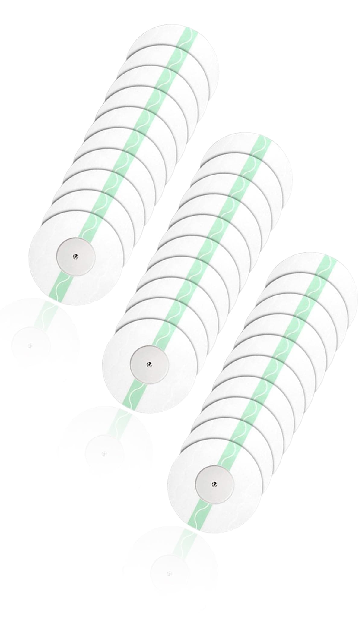 – Sweet seven G7 Adhesive Patches - Pack of 30, CGM Waterproof Pre-Cut Tape, Round Green Design (30pcs,Diameter: 7cm)