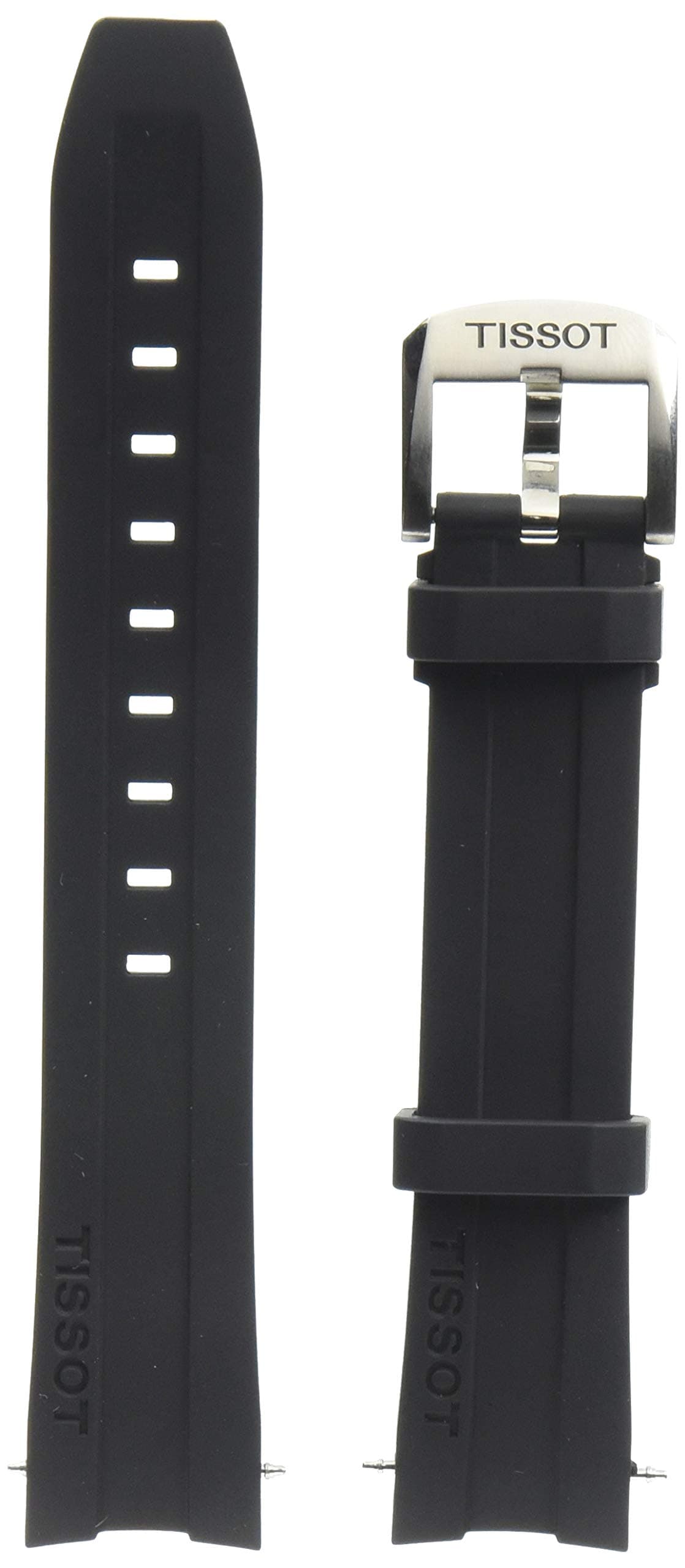 Tissot unisex-adult Rubber Watch Strap Black T603032879