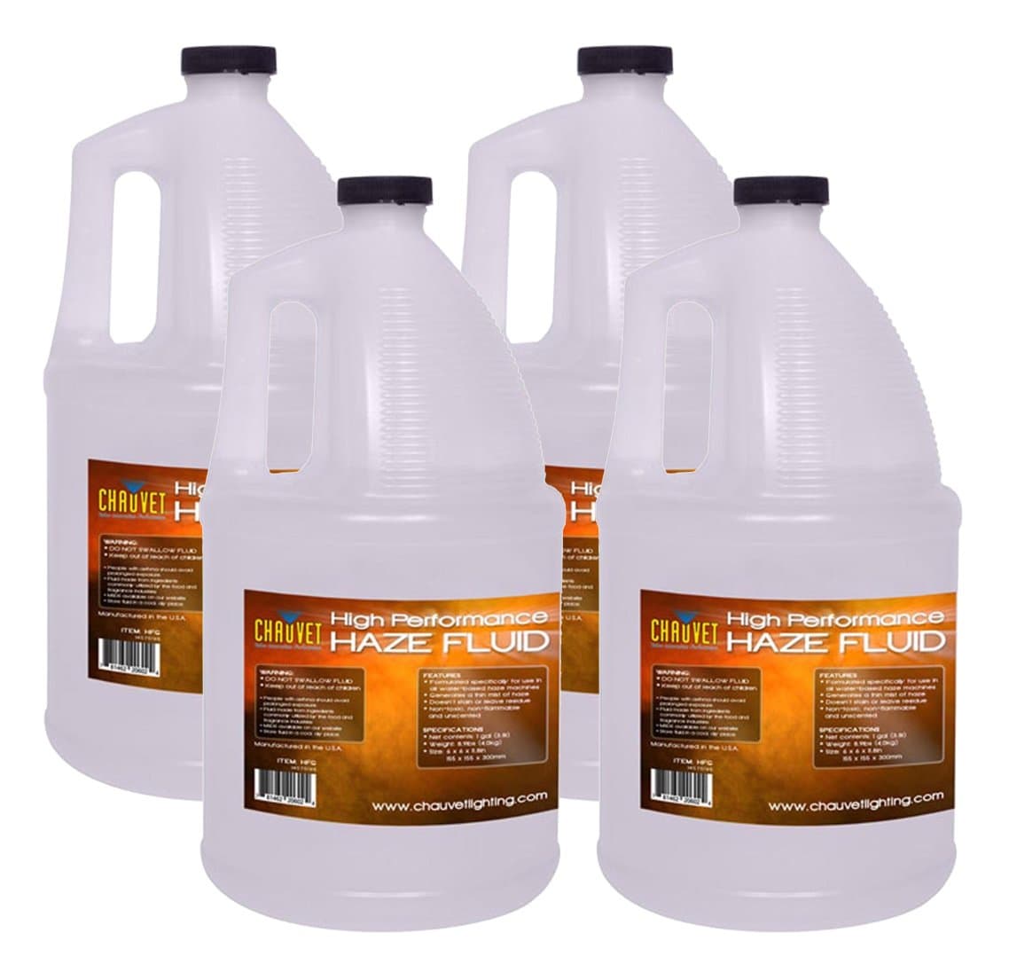 Chauvet HFG Haze Fluid - Gallon (4 Pack)