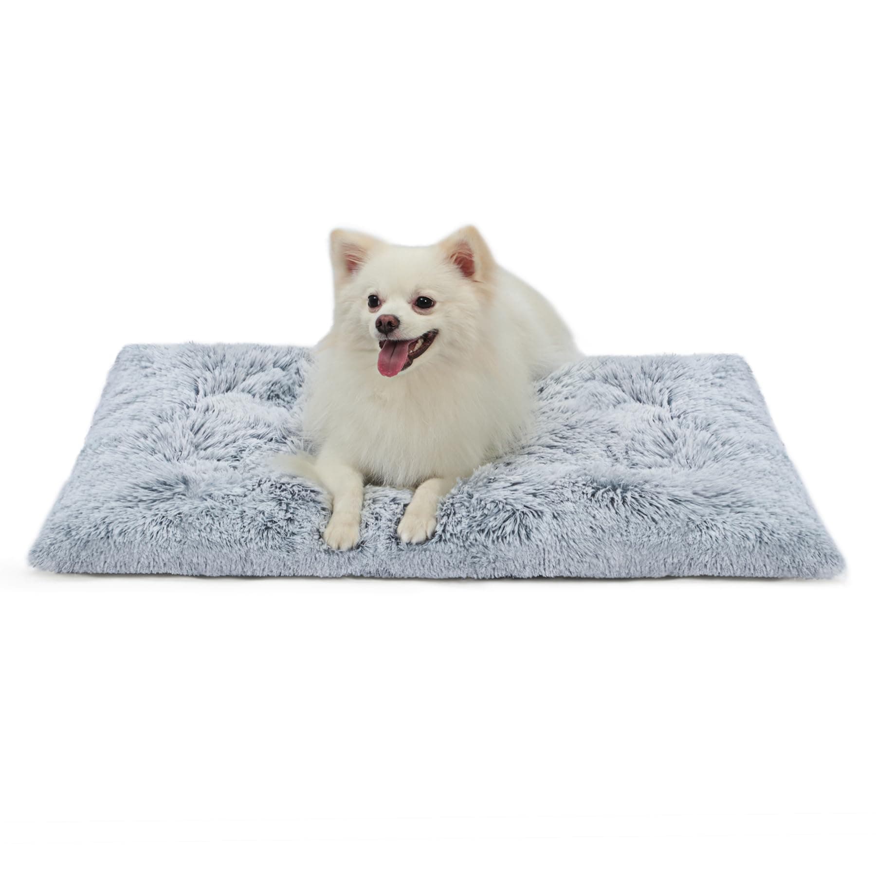 Medium Dog Bed Crate Pad Mat for Cages Washable Bed for Medium Small Size Dog Soft Kennel Pad Anti-Slip Pet Bed,30" x 20",Grey