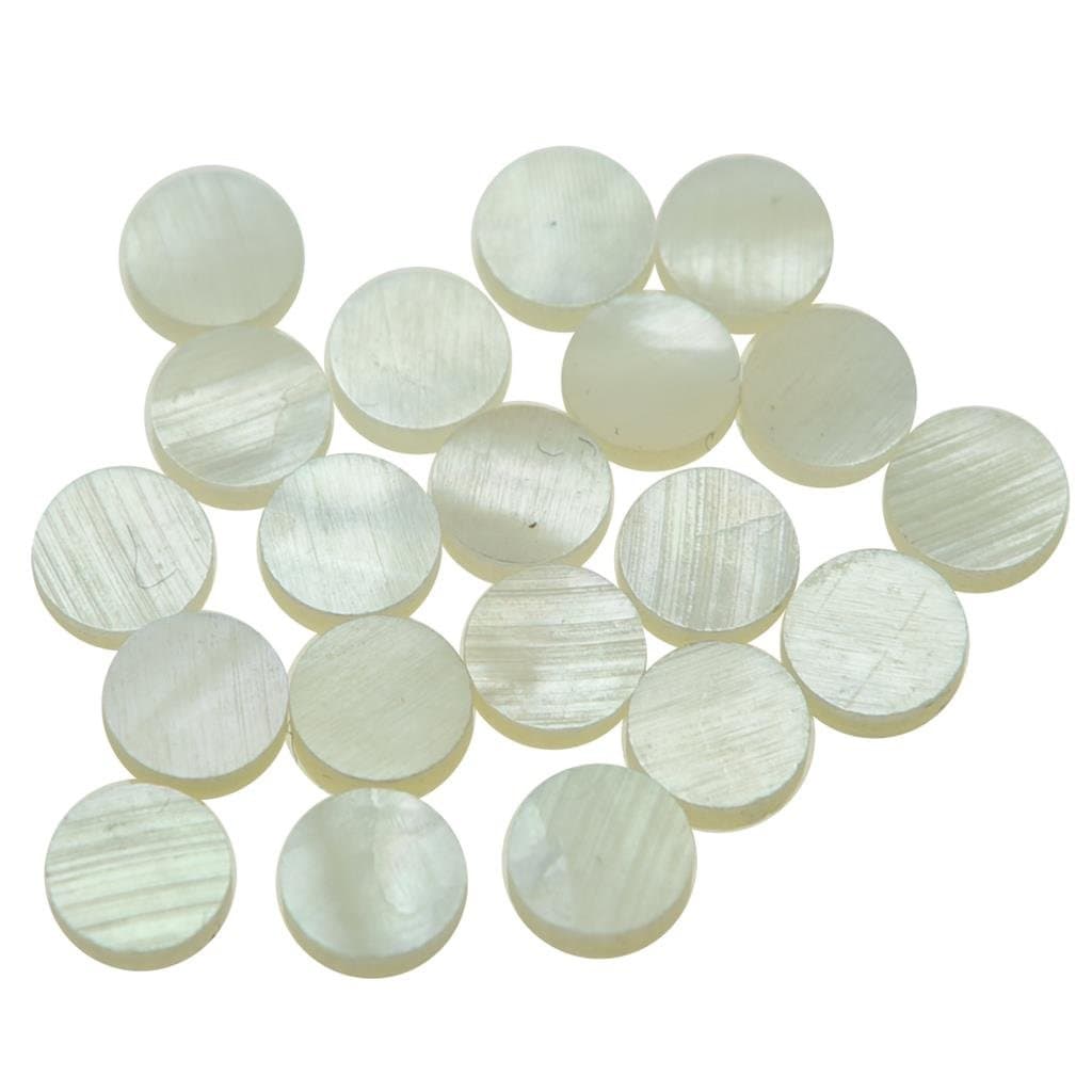 KAISH 20pcs 6x2mm Guitar Natural Mother of Pearl Inlay Fingerboard Fret Dots